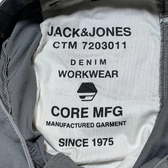 Jack & Jones | Men | Core Workwear Gray Anti Fit Denim Pants | 32x32 - Picture 11 of 15